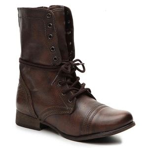 STEVE MADDEN Troopa Military-Inspired Combat Boots